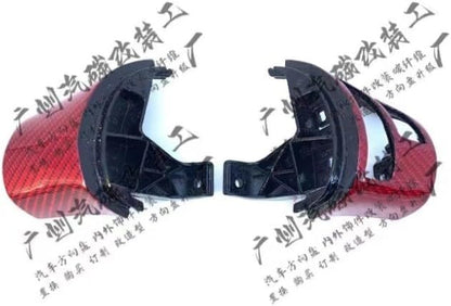 ya 4 8.8.2 for Real Red Carbon Cover C6 for Corvette Steering Wheel Trim Replacements 06-13
