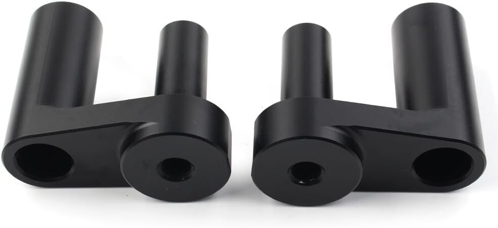 ya 4 8.14 Handlebar Risers Kit 1.625 Back Move Mount Clamps for BMW R1200RT R1250RT Black