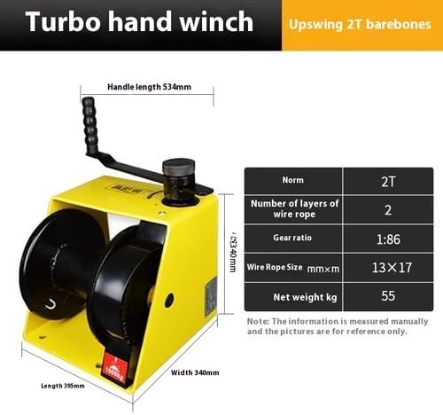 ya 14 9.20 zhengce Hand Winch Two-way Self-locking Small Portable Winch Automatic Braking-1