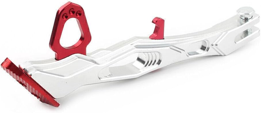 ya 2 8.15 CNC Red Foot Side Stand Support Leg Kickstand Fit Motorcycle Universal