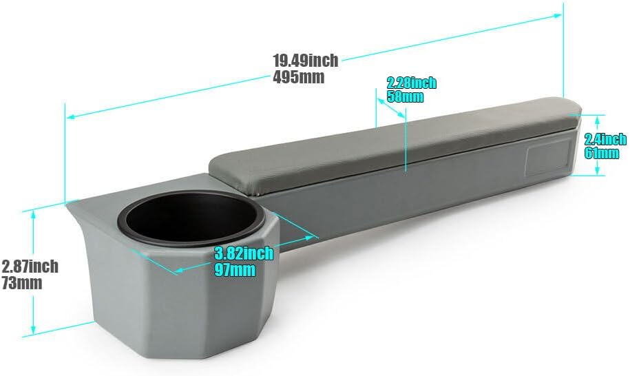 ya 11 9.14 zhengce Pair Door Armrest Water Cup Holder New for Toyota for Land Cruiser 70 LC70