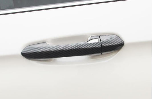 ya 2 8.15 Fits for Ford Edge 2015-2021 Carbon Fiber Side for Smart Door Handle Cover Trim 8 pcs 