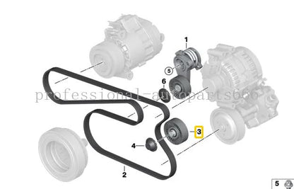 ya 10 9.16 baidi Engine Belt Tensioner Pulley for BMW F01 F02 F03 F04 F10 F11 730i 523i 530i 528i