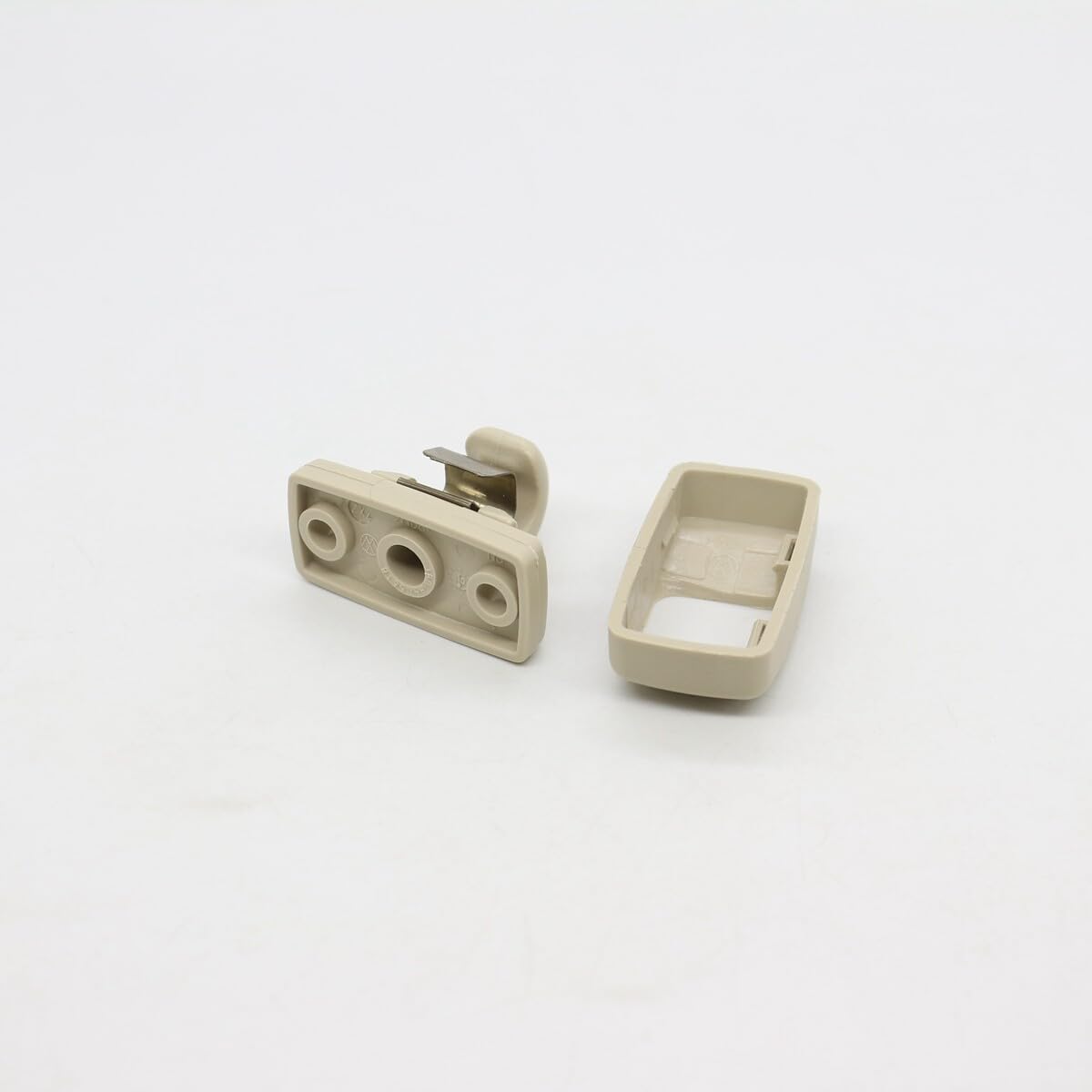ya 11 9.14 baidiSuitable for VW for Jetta for Golf for Passat Beetle for Skoda Sun Visor Clip Hook OE 3B0857561B Beige -