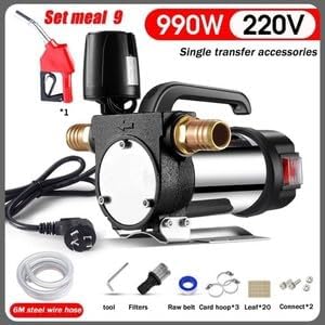 ya 28 10.13 baidi 12V/24V/220V Fuel Transfer Pump for Diesel Kerosene 990W Self-Priming Pump-3