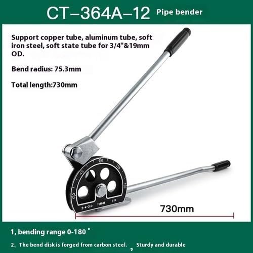 ya 14 9.20 zhengce Manual Pipe Bender, Size 6/8/10 Multi-purpose, Copper Pipe Aluminum Pipe Be-7