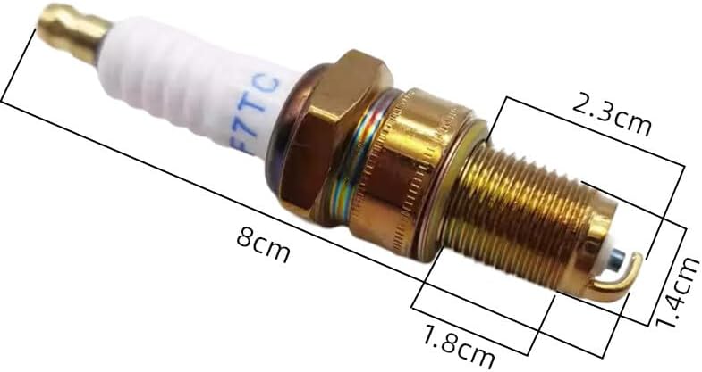 ya 26 10.21 baidi 2PCS F7TC Gasoline nerator Spark Plug Four Stroke Gasoline Micro Spark Plug-2