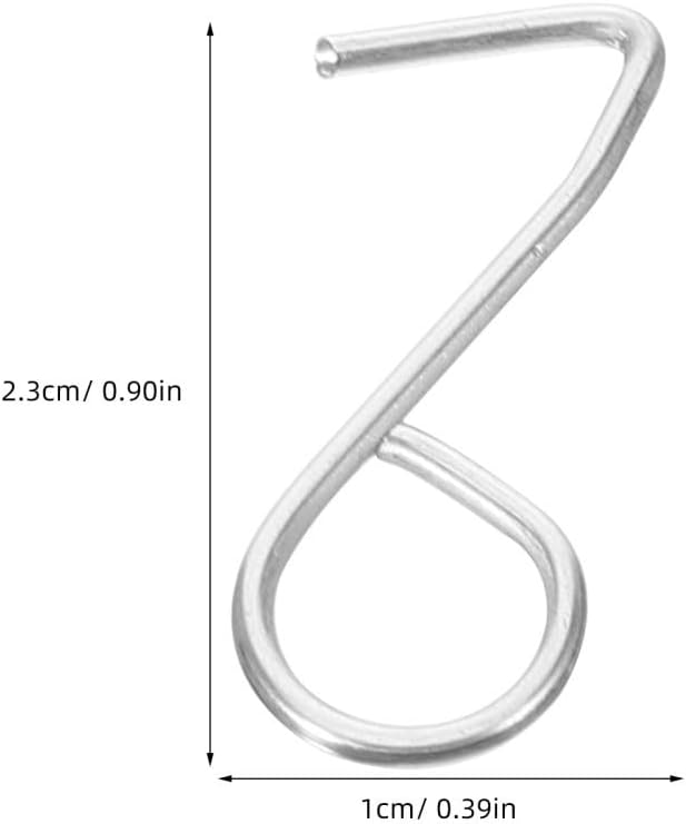 ya 26 10.21 baidi 100 Pcs Metal Hook Car Backseat Hooks for Headrest Automotive Cover Fixing