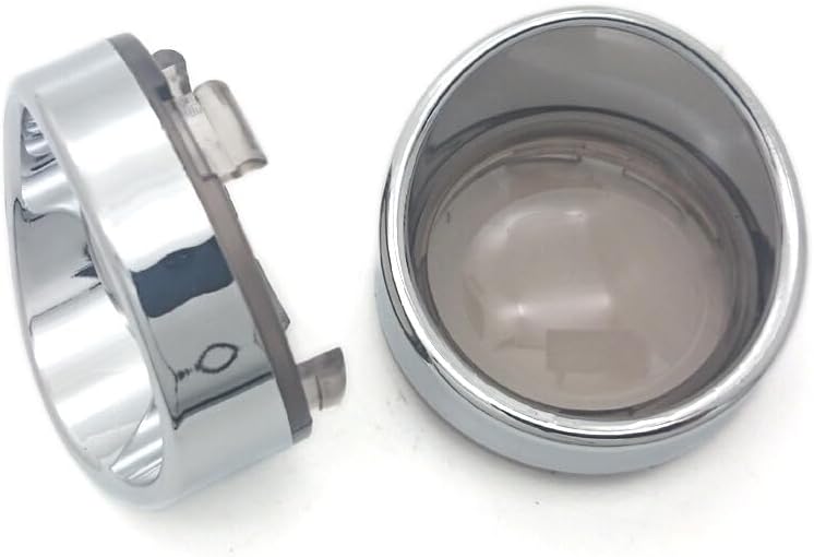 ya 4 8.8.2 Chrome Turn Signal Light Indicator Smoke Visor Lens for Harley Sportster 2000-UP