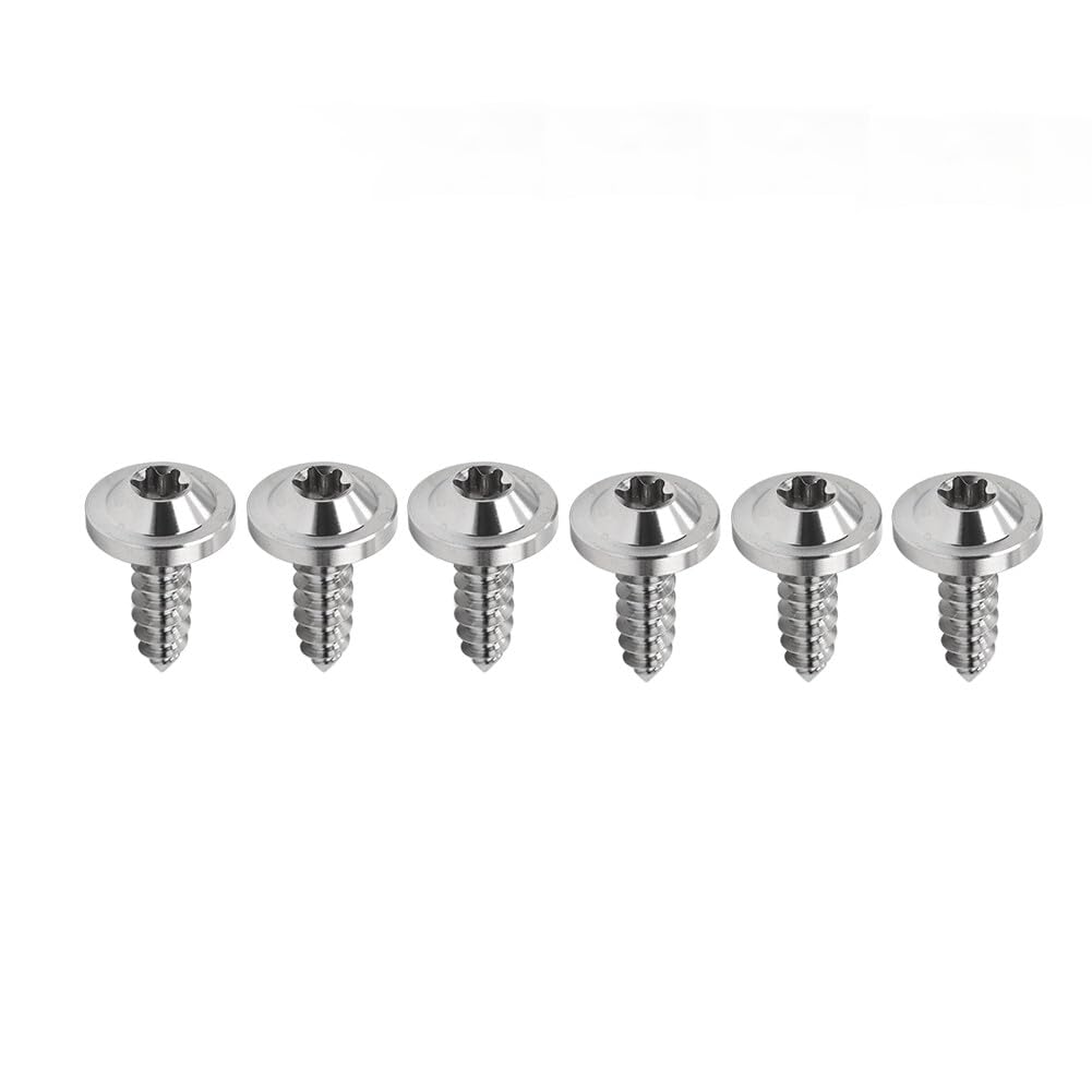 ya 6 8.24 baidi 6pcs Bolts Truss Torx Head Self Tapping Screws M5x15mm Fastener Silver