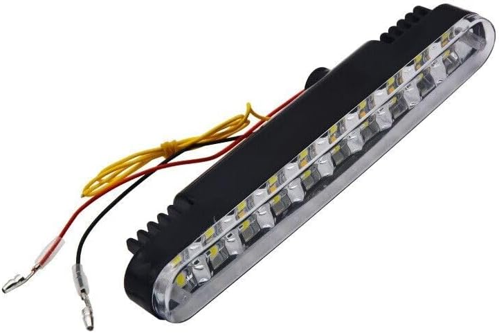 ya 4 8.8 2 x 30LED Daytime Running White Lights DRL Driving Amber Turn Signal Fog Lights 