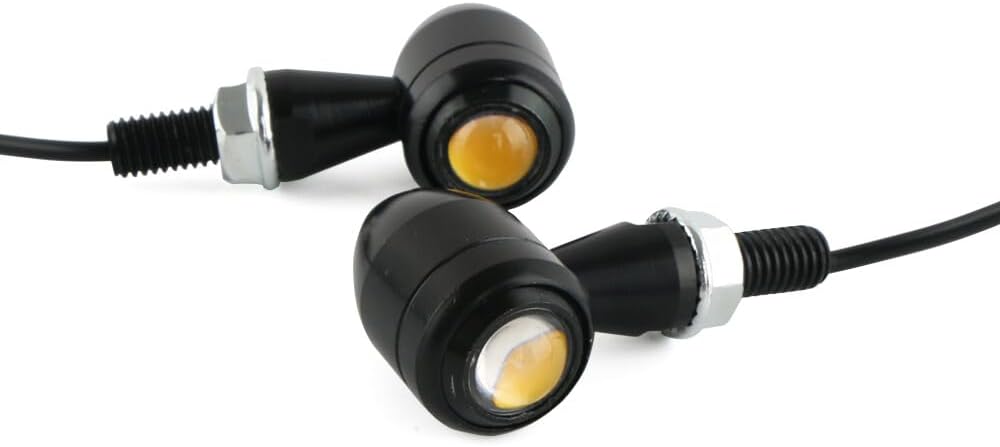 ya 4 8.14 Black Motorcycle LED for Mini Turn Signal Light Flashing For Bobber Cafe Racer for Honda 