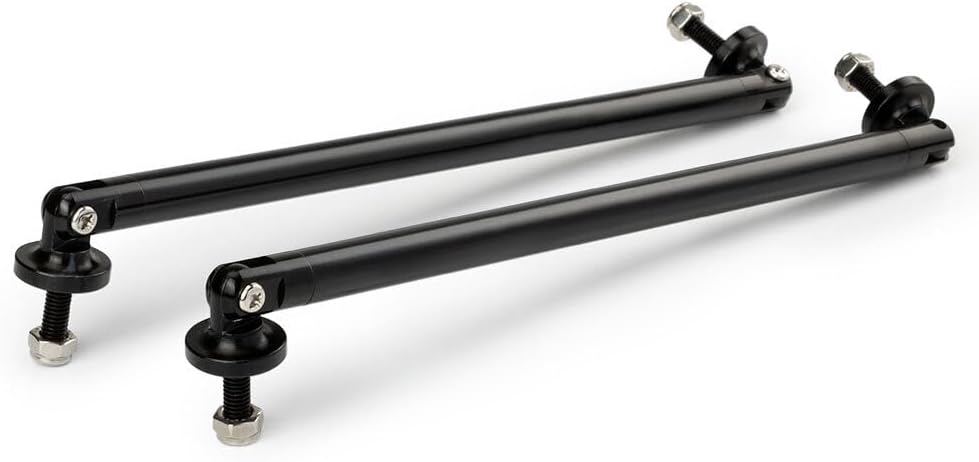 ya 10 9.16 baidi 2 Pieces Adjustable Black Front Bumper Lip Separator Strut Bar Support Bar Boiler -