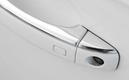 ya 5 8.10 8P for Audi A4 A5 2009-2016 Silver Steel Outside Door Handle Molding Cover Trim