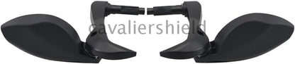ya 13 9.15 baidi Pair Black Motorcycle 7/8 22mm Handguard Protect Handle Bar End Rearview Mirror