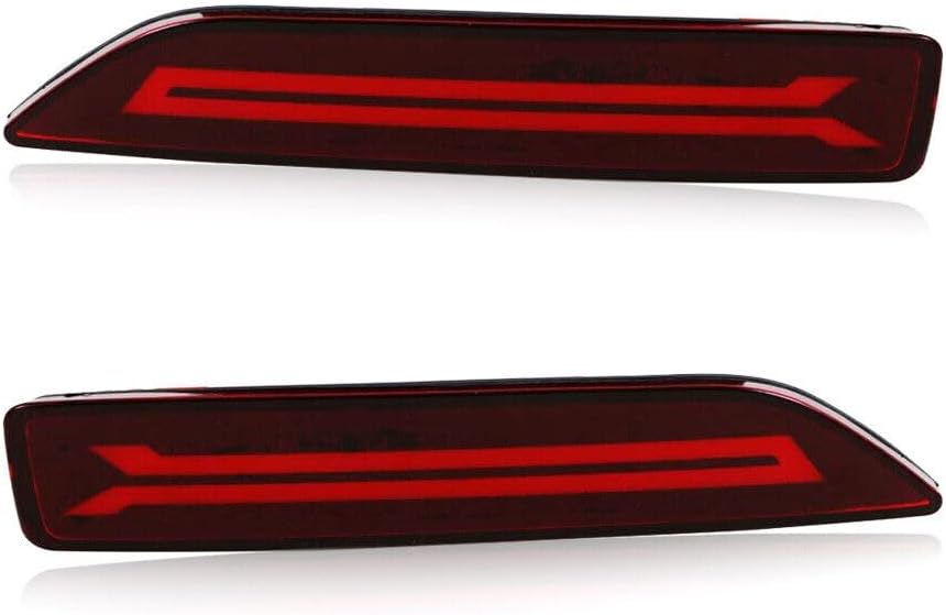 ya 4 8.8 2 Piece LED Rear Bumper Reflector Brake Light for Honda CRV 2007-09 City 2012-14