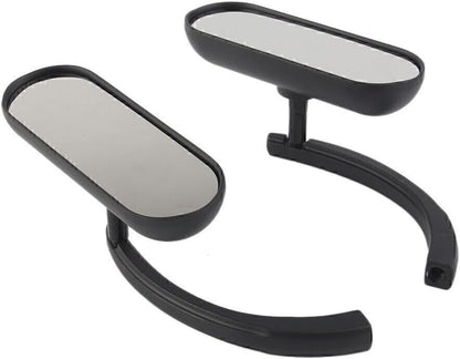 ya 6 8.14 Motorcycle Black Rear View Side Mirror left right for Harley Aluminum