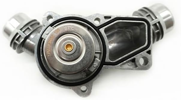 ya 2 8.15 Upgraded aluminum thermostat housing for BMW E46 E39 325i 330i 525i X5 X3 Z4 USA