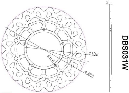 ya 13 9.15 baidi Front Brake Disc Rotor for Yamaha YZF R1 2015-2022 YZF R6 2017-2020 VMAX1700