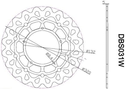 ya 13 9.15 baidi Front Brake Disc Rotor for Yamaha YZF R1 2015-2022 YZF R6 2017-2020 VMAX1700