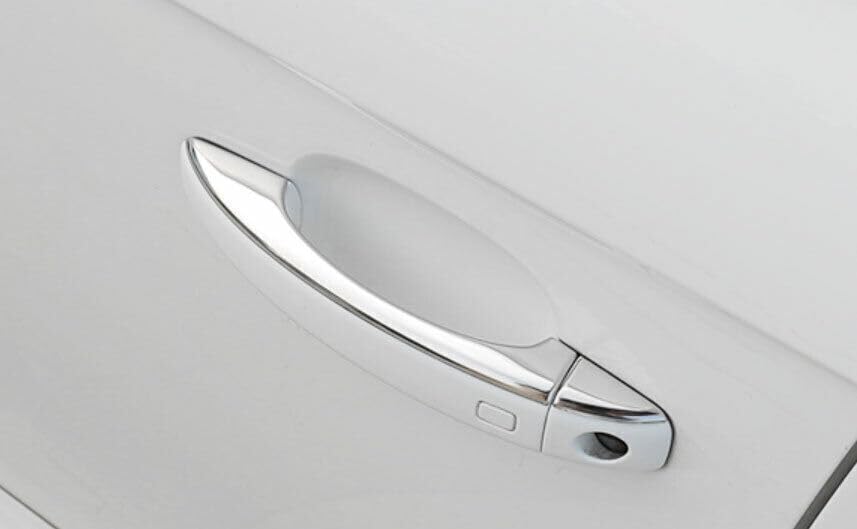 ya 5 8.10 8P for Audi A4 A5 2009-2016 Silver Steel Outside Door Handle Molding Cover Trim