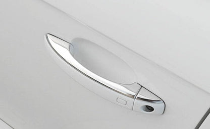 ya 5 8.10 8P for Audi A4 A5 2009-2016 Silver Steel Outside Door Handle Molding Cover Trim