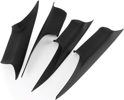 ya 8 8.24 baidi 4X Door Interior Inner Handle Pull Carrier Cover Set For 2008-2015 for BMW 7 F01 F02