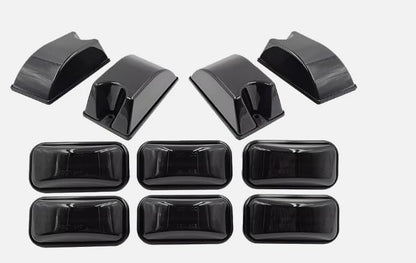 ya 7 8.24 baidi 10 Pieces black Top Roof Cab Marker Light Housing Protective Covers for HUMMER H2 / SUT 2003-2009