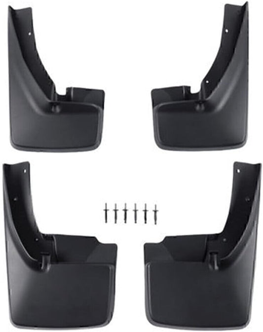 ya 4 8.10 Front & Rear Deluxe Molded Splash Guards Mud Flaps Fit 2009-2019 10 for Ram 82214136