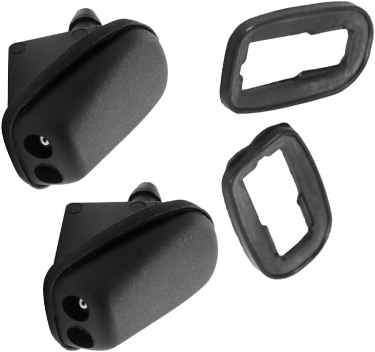 ya 12 10.8 baidi 2Pcs Front Windshield Washer Nozzle Black Replacement For Focus MK2 2004-2011