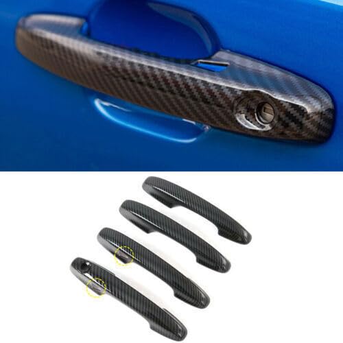 ya 6 8.14 for Ford Escape 2020-2022 Carbon Fiber Color ABS External Door Handle Cover Trim