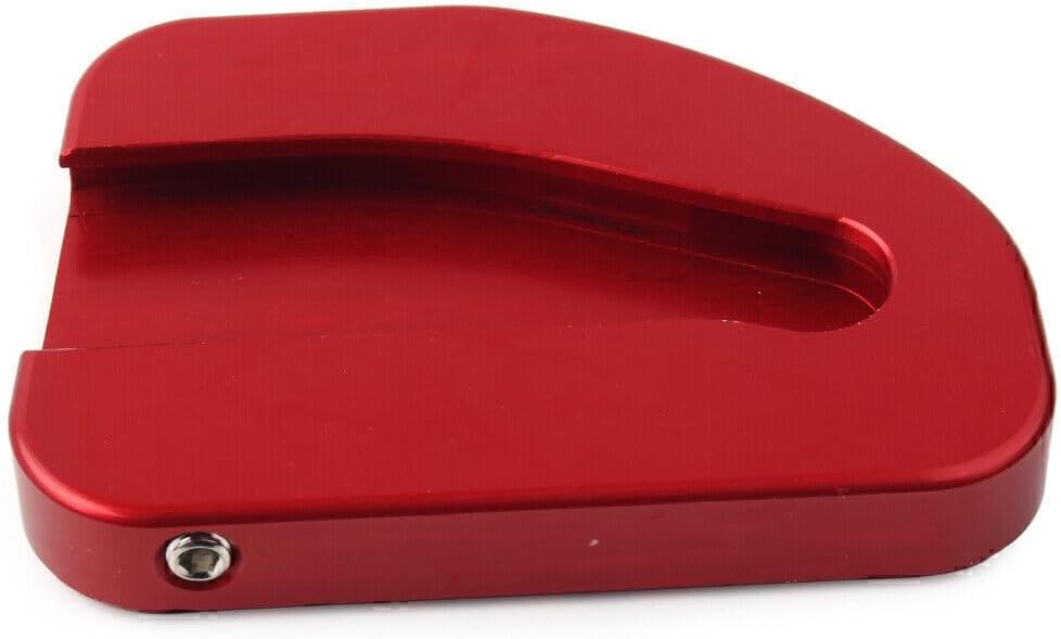 ya 4 8.8.2 Red Side Stand Enlarger Plate Kickstand Pad for Honda Goldwing GL1800 2010-2017