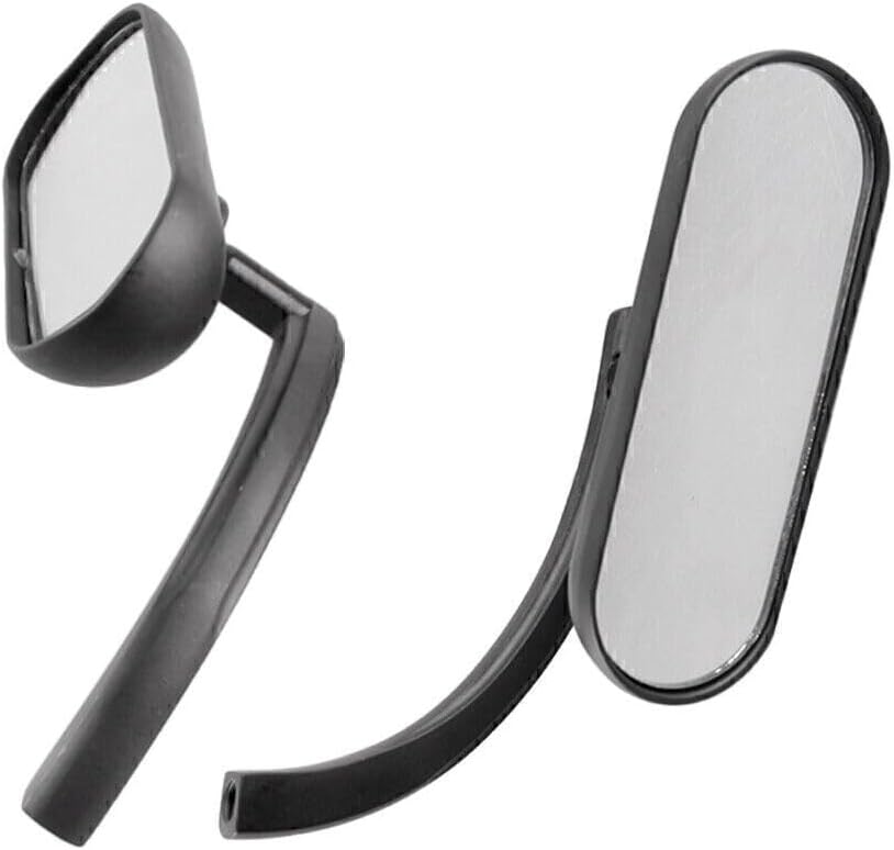 ya 2 8.15 2x Black Universal Motorcycle Rear View Side Mirrors Fit Cruiser Chopper