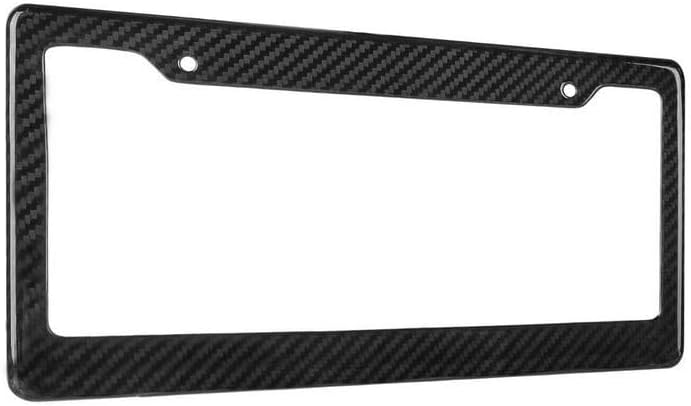 ya 9 10.24 Car License Plate Frame Cover Cap Bonnet Rear Boot Custom Text Black for Me
