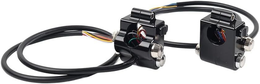 ya 4 8.14 Motorycle CNC 1 25mm Handlebar Switch Controls Housing FITS for Harley Universal