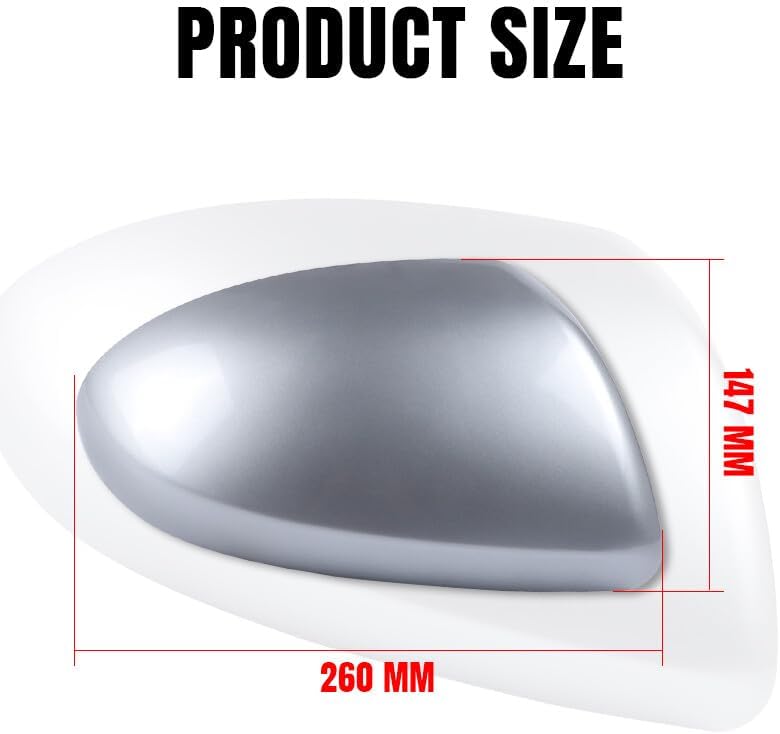 ya 11 9.14 baidiRight Rearview Mirror Cover Cap Sliver For 2009 2010 2011 2012 2013 for Mazda 2 3