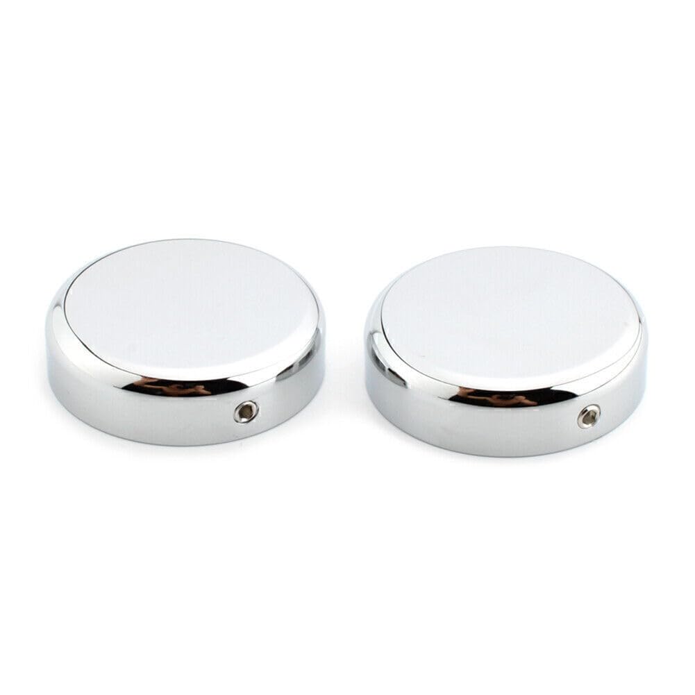 ya 9 10.24 Chrome Upper Fork Stem Nut Cap Covers for Harley SOFTAIL Street BOB 2018-20