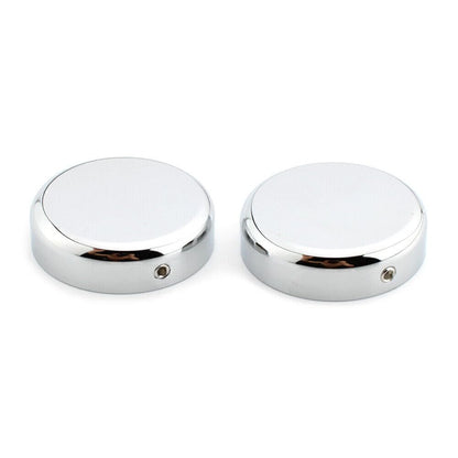 ya 9 10.24 Chrome Upper Fork Stem Nut Cap Covers for Harley SOFTAIL Street BOB 2018-20