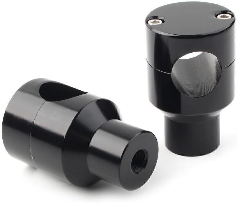 ya 6 8.14 1 Motorcycle Handlebar Bar Mount Adapter Risers Clamp Fit Harley for Honda Black