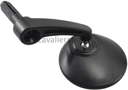 ya 13 9.15 baidi 2Pcs Black 7/8 Motorcycle Round Handle Bar End Rearview Side Mirrors Universal