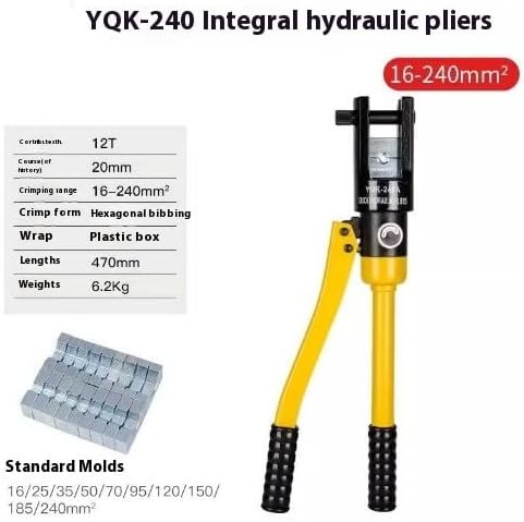 ya 28 10.13 baidi Hydraulic Crimping Tool Cable Lug Crimper Plier Compression Tool YQK-70 4-70mm2-2-1