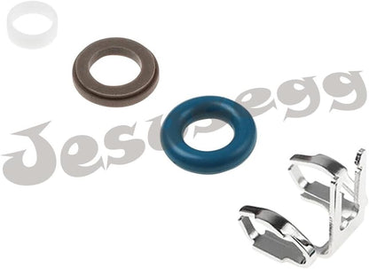 ya 9 10.24 2710720043 Fuel Injector Seal O-ring Kit & Retainer for Mercedes-Benz W204 12-15
