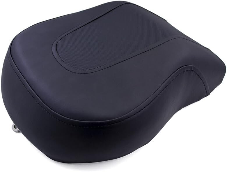 ya 4 8.8.2 Motorcycle Black Rear Pillion Passenger for Seat for Harley FLSTF Fat Boy 2008-2014