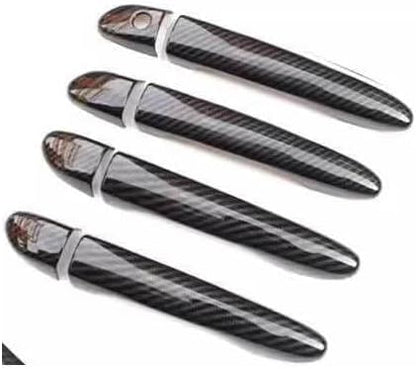 ya 5 8.10 8P for Mazda 3 Axela 2017-18 Carbon Fiber Exterior Side Door Handle Cover Trims