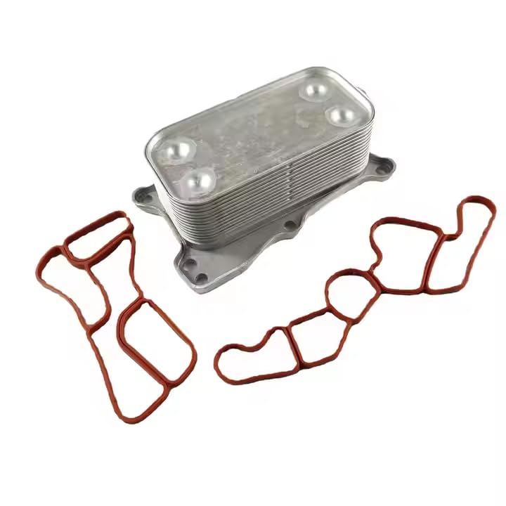 ya 8 8.24 baidi 3Pcs Engine Oil Cooler with Gasket Set Fit for Mercedes-Benz M272 CLK 2721880001