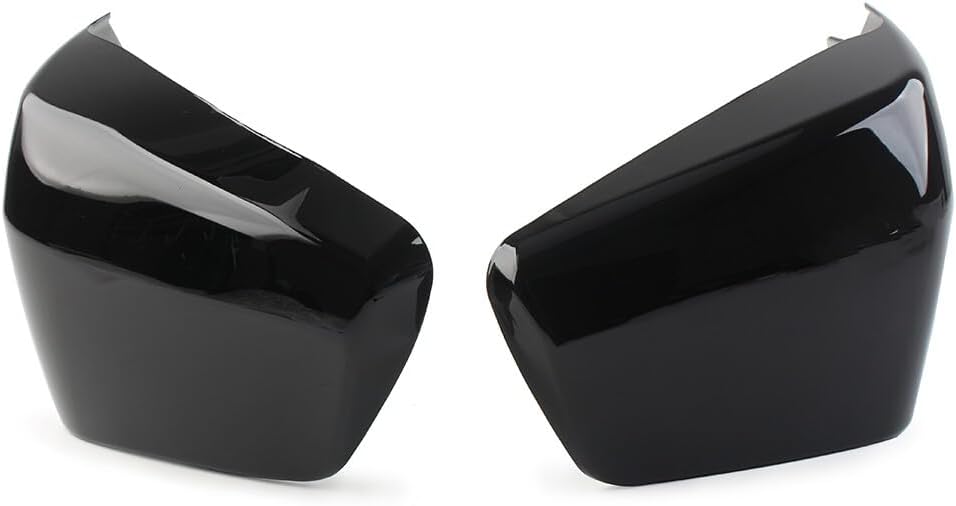 ya 23 10.7 baidi Battery Side Fairing Cover L & R for Honda Shadow Spirit/Shadow Aero 750 Black