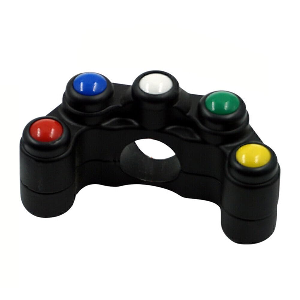 ya 12 10.8 zhengce 7/8 22mm Universal Handlebar Switch 5 Button Array Motorcycle Switches Plas