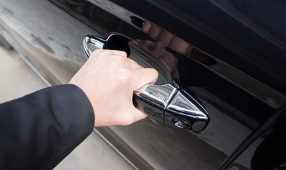 ya 4 8.8.2 Suitable for Audi A3 A6 2012-2017 Chrome Titanium Door Handle Upper Strip Cover Decoration 8X