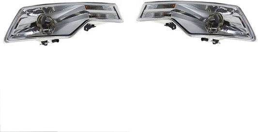 ya 2 8.15 A pair of front bumper transparent lens fog lamp drive lights suitable for Citroen C5 2009-2012
