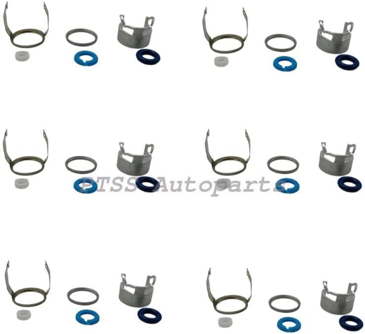 ya 10 9.16 baidi 06E998907E 6 Pcs Fuel Injector Repair Kit for Audi A4 A5 A6 Q5 Q7 Quattro 3.0T